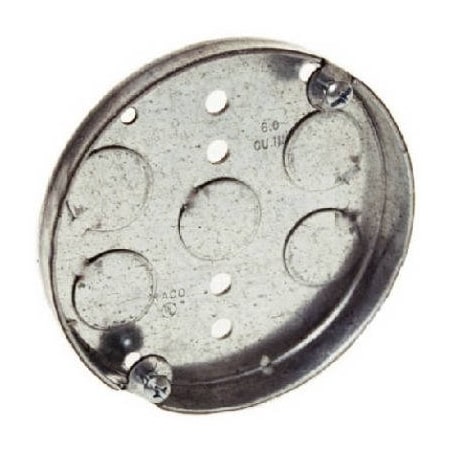 Raco Electrical Box, 6 cu in, Ceiling Box Type, Steel, Round Shape 8293